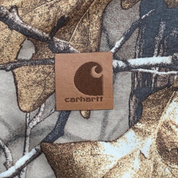 Carhartt Realtree Camo Full Zip Snowsuit Baby 6 mos Hooded Blaze Orange Outdoor - Picture 7 of 15